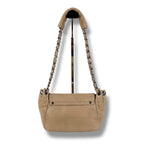 Chanel CC Logo Leather Chain Shoulder Bag Mini Beige Quilted — view 3