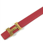 Hermes Belt H Constance Leather Red And Black — view 6