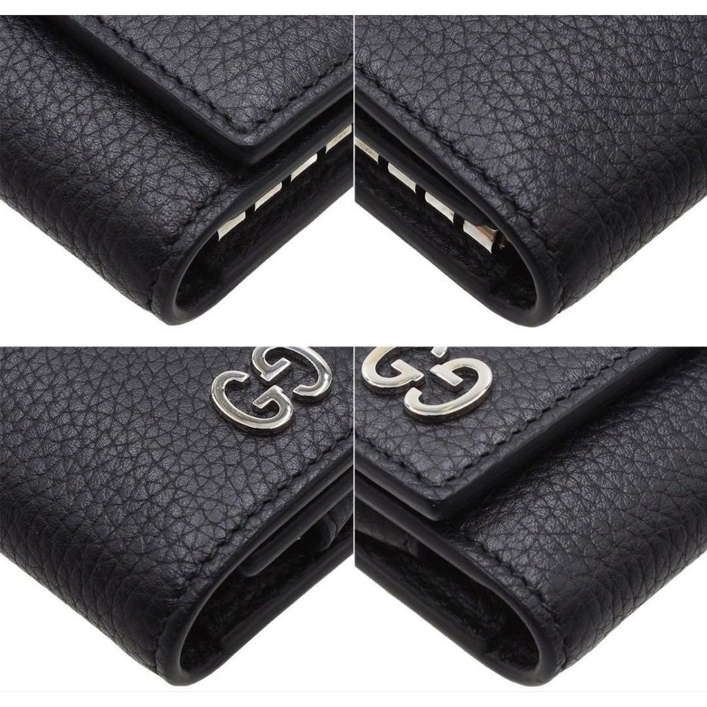 Gucci Double Leather Key Case Key Holder — view 3