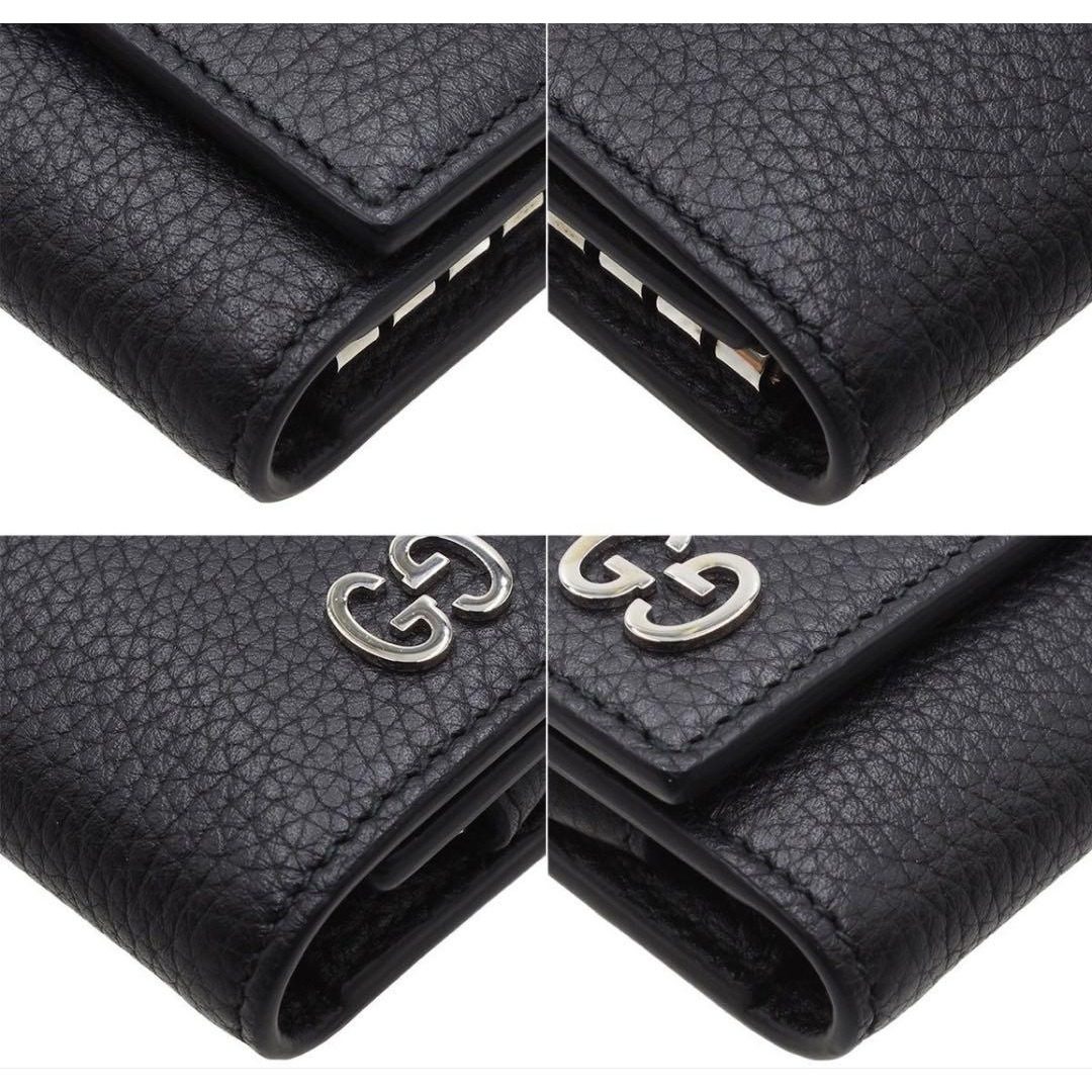 Gucci Double Leather Key Case Key Holder — view 3