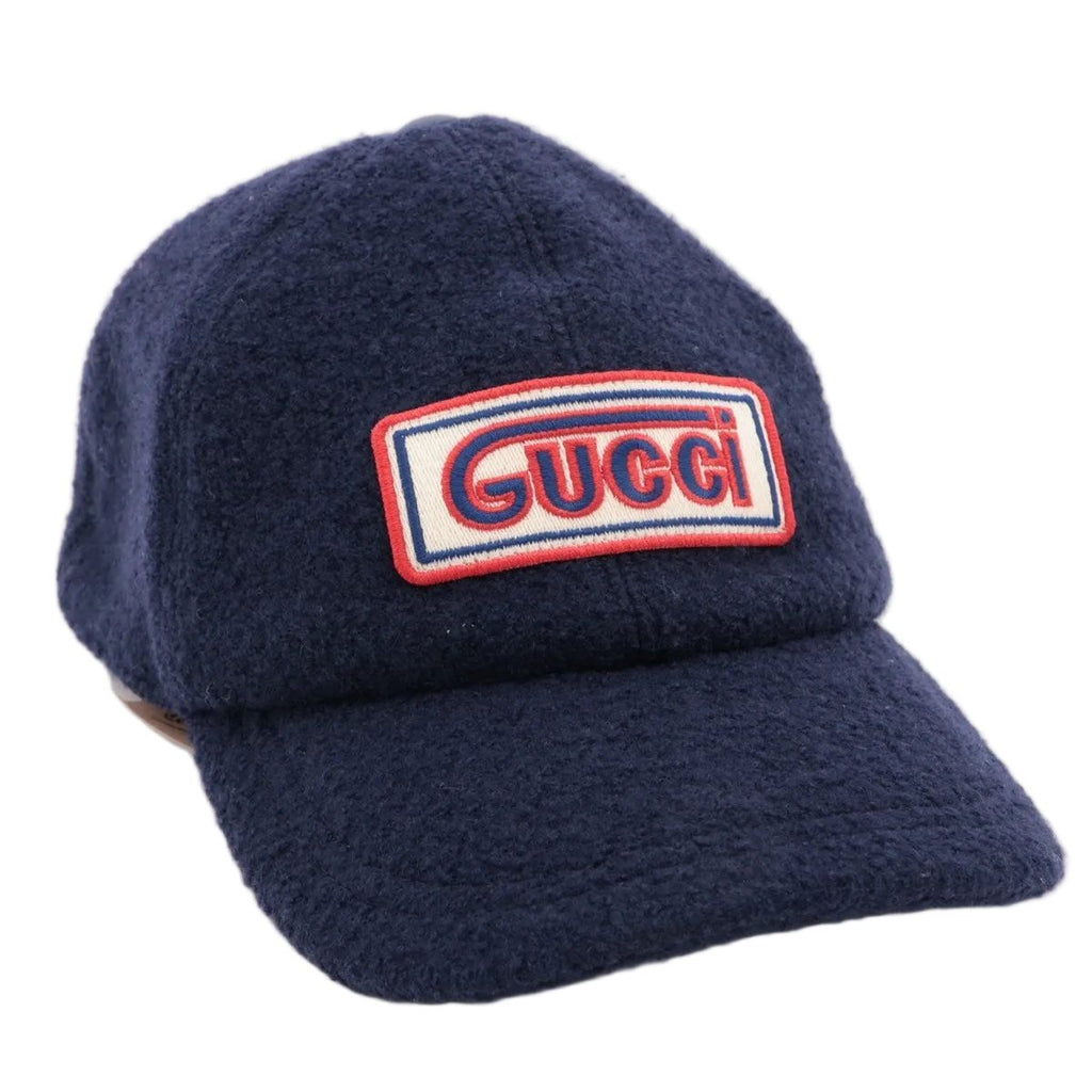 Gucci Tag Logo Felt Wool Baseball Cap M — view 2