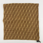 Fendi Scarf Brown Silk Vintage — view 3