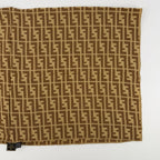 Fendi Scarf Brown Silk Vintage — view 6