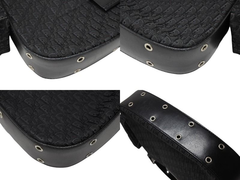 Dior Trotter Line Street Chic Shoulder Bag Black — view 6