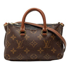 Louis Vuitton Monogram Nano Pallas Mini Shoulder Bag Brown Noir
