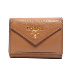 Prada Trifold Wallet Brown
