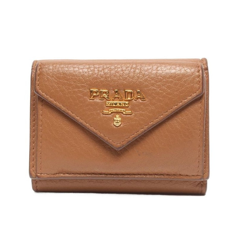 Prada Trifold Wallet Brown