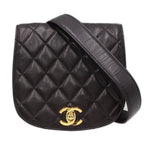 Chanel CC Logo Quilted Mini Waist Pouch