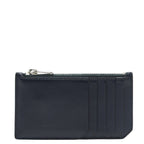 Saint Laurent Card Case Coin Fragment Navy Leather