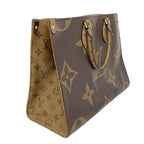 Louis Vuitton Tote Monogram Giant Reverse On The Go MM Brown 2-Way — view 2