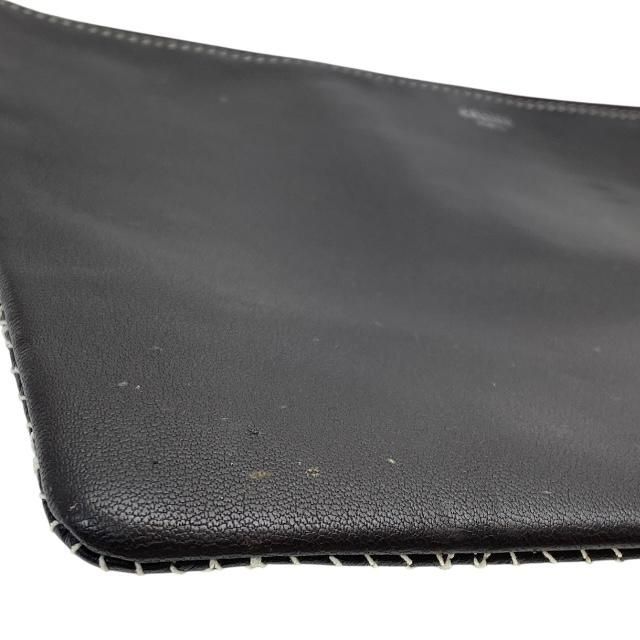 Celine Clutch Pochette Second Bag Check Dark Brown Bicolor — view 3