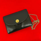 Celine Vintage Star Ball Logo Hardware Calf Leather Chain Shoulder Bag Pochette — view 2