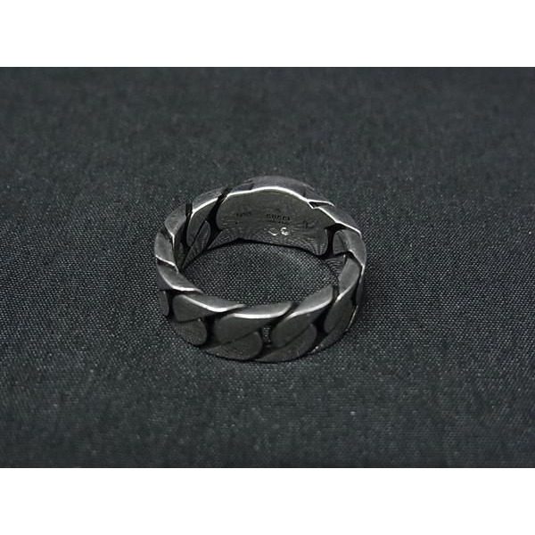 Gucci Interlocking Ring Silver Green