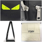 Fendi Shoulder Bag Black Neon Green — view 3