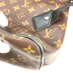 Louis Vuitton Backpack Parc Monogram Macassar Canvas Brown — view 4