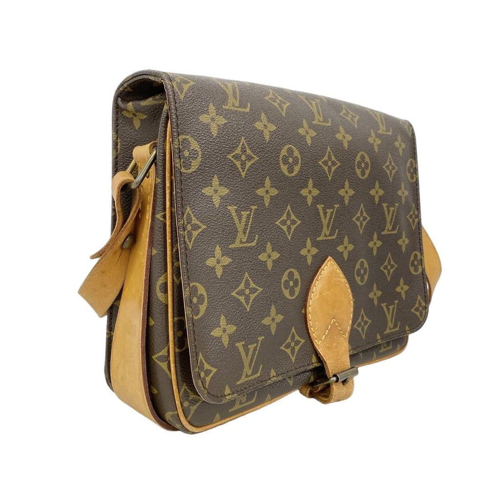 Louis Vuitton Shoulder Bag Monogram Cartouchiere GM Brown — view 2
