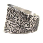 Gucci Arabesque Alphabet Letter Ring Silver XL Weight — view 4