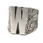 Gucci Arabesque Alphabet Letter Ring Silver XL Weight