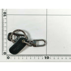 Louis Vuitton Key Holder LV Signature Chain Black Silver Monogram Ring — view 3