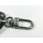 Louis Vuitton Key Holder LV Signature Chain Black Silver Monogram Ring — view 4