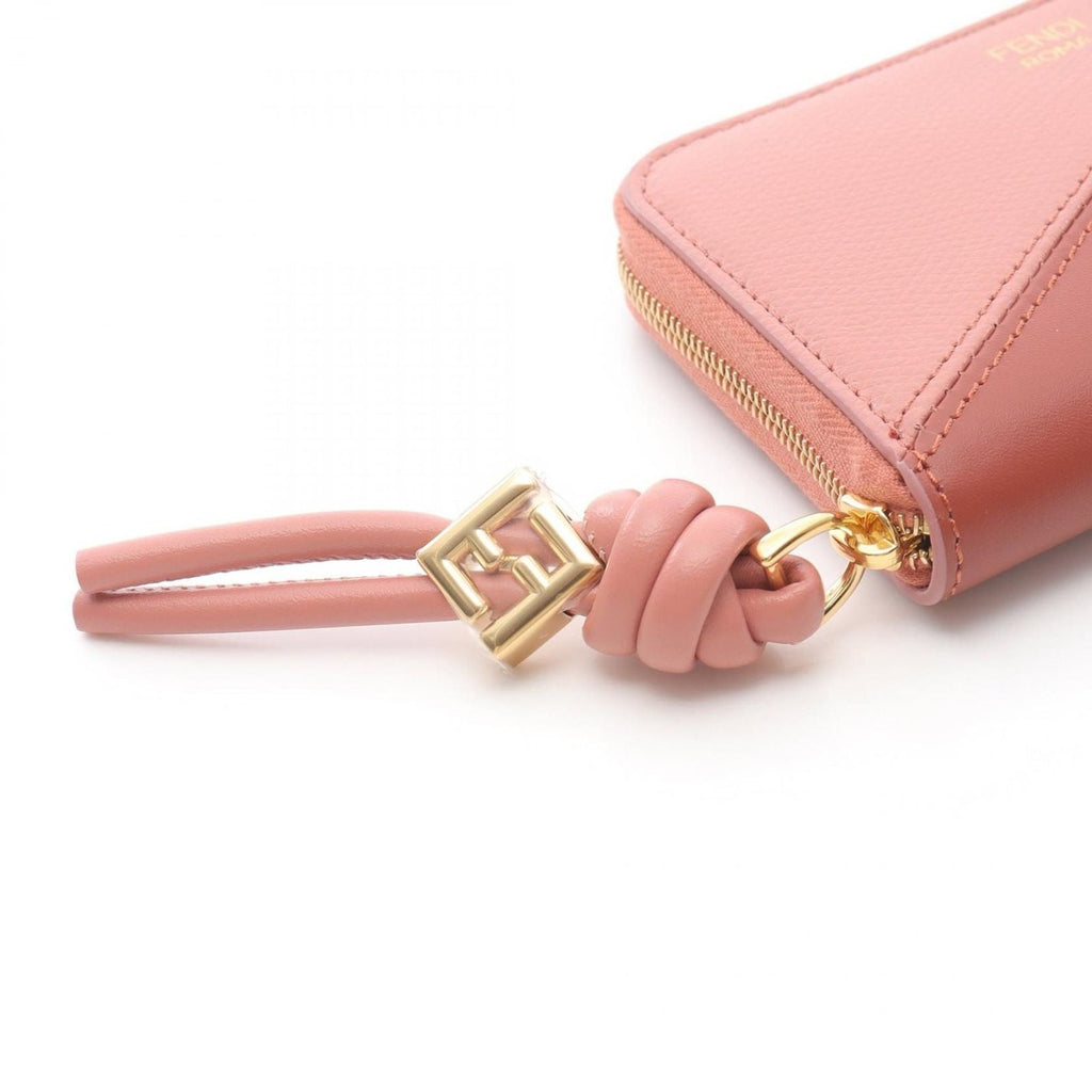 Fendi Round Wallet FF Diamond Zip Around Mini 8 M0313 Aycaf 1 twi Pink — view 5