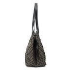 Gucci Drawstring Tote Brown Black GG Canvas — view 4