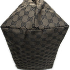 Gucci Drawstring Tote Brown Black GG Canvas — view 7