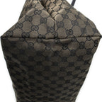 Gucci Drawstring Tote Brown Black GG Canvas — view 8