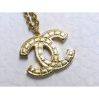 Chanel Necklace CC Logo Gold