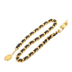 Chanel 31 Rue Cambon CC Logo Chain Belt Gold Black Plated Leather