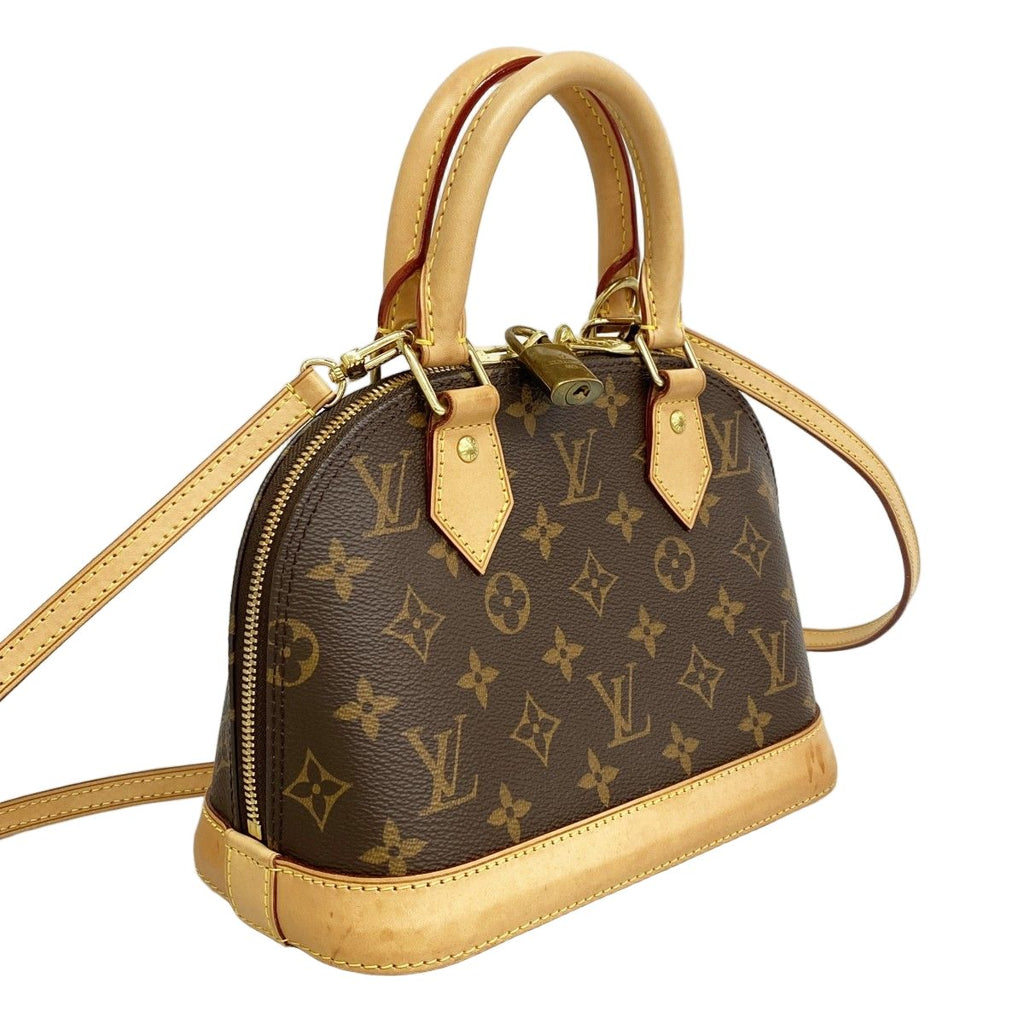 Louis Vuitton Handbag Monogram Alma BB Brown 2-Way — view 2