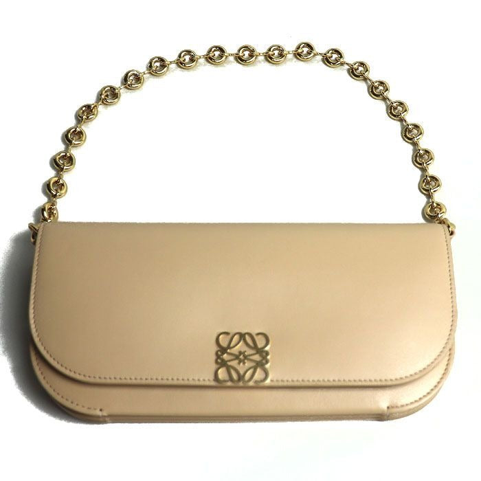 Loewe Goya Long Chain Clutch Bag Beige A896 O45 X01