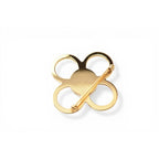 Louis Vuitton Pin Brooch Monogram Flower Gold Pearl Motif — view 5