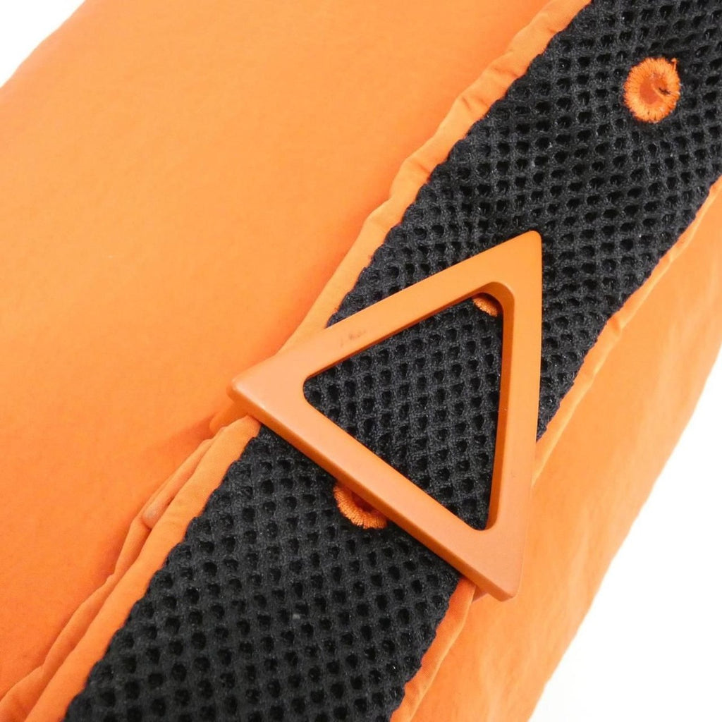 Bottega Veneta Shoulder Bag Nylon Silver Orange — view 5