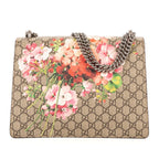 Gucci Blooms Dionysus Beige Burgundy Supreme Canvas Shoulder Bag — view 5