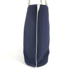Chanel Handbag Metal Handle Polyamide Navy — view 4