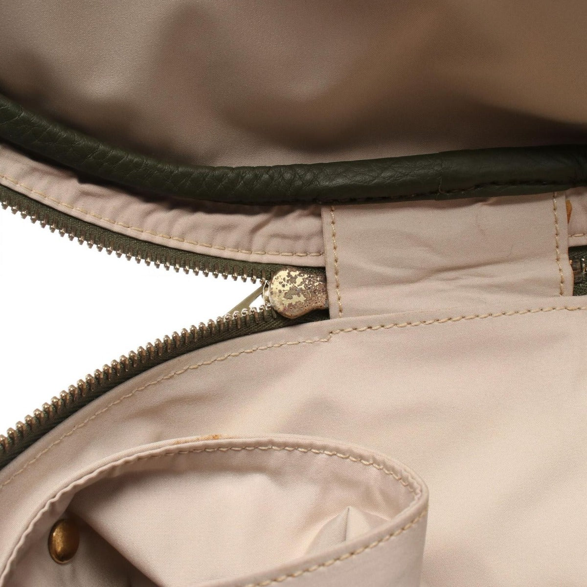 Hermes Handbag Intercity Khaki Green Leather — view 8