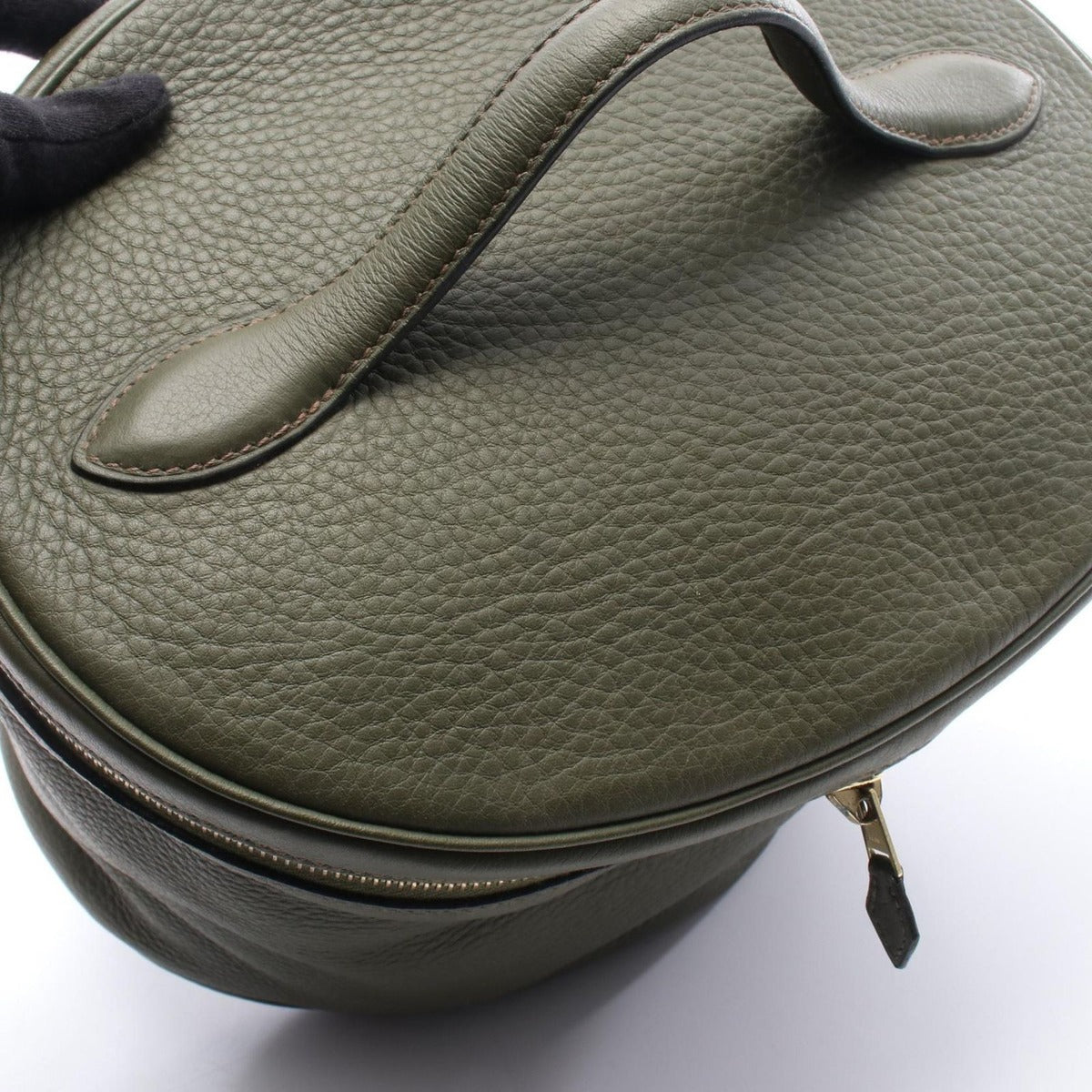 Hermes Handbag Intercity Khaki Green Leather — view 9