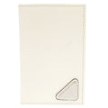 Prada Saffiano Triangle White Card Case