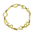 Christian Dior GP Paris Logo Bracelet Gold
