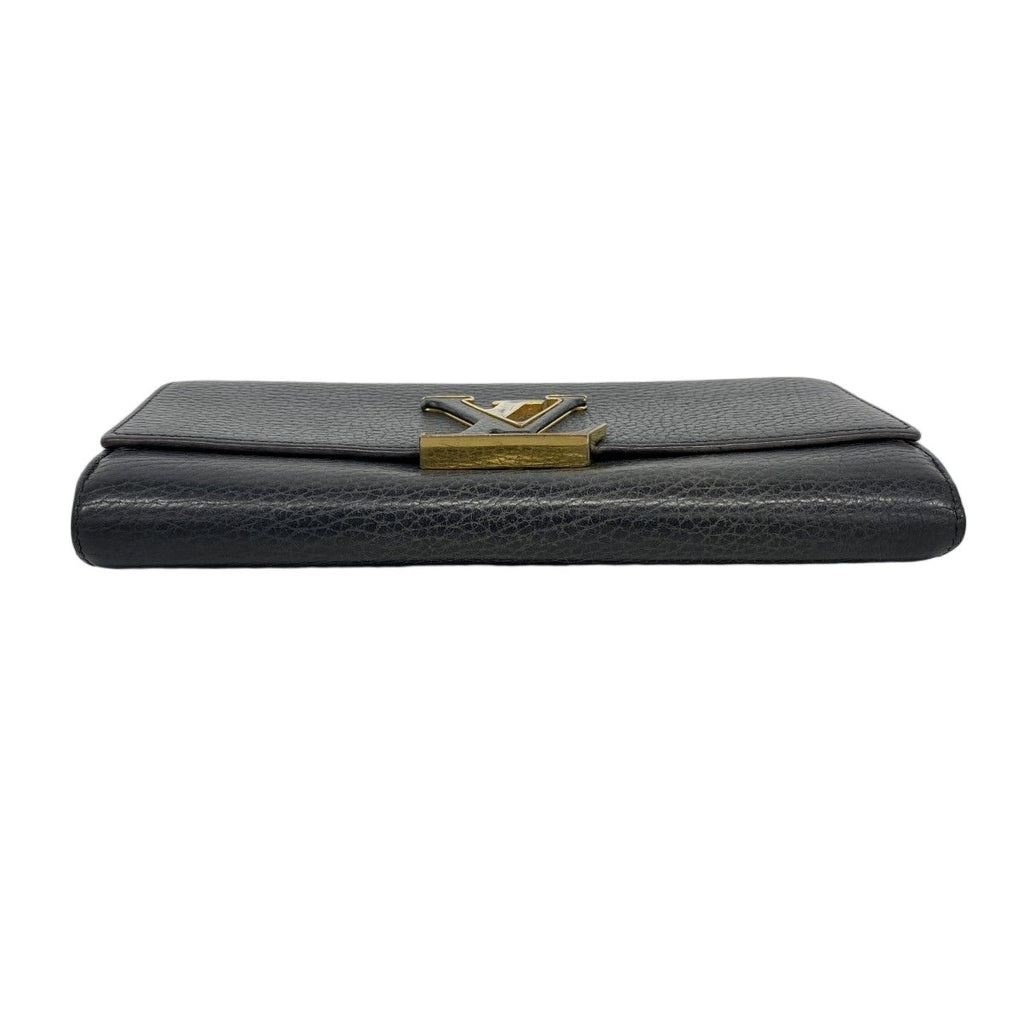Louis Vuitton Wallet Taurillon Portefeuille Capucines Noir — view 2
