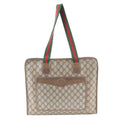 Gucci GG Supreme Sherry Line Leather Tote Shoulder Business Document