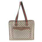 Gucci GG Supreme Sherry Line Leather Tote Shoulder Business Document