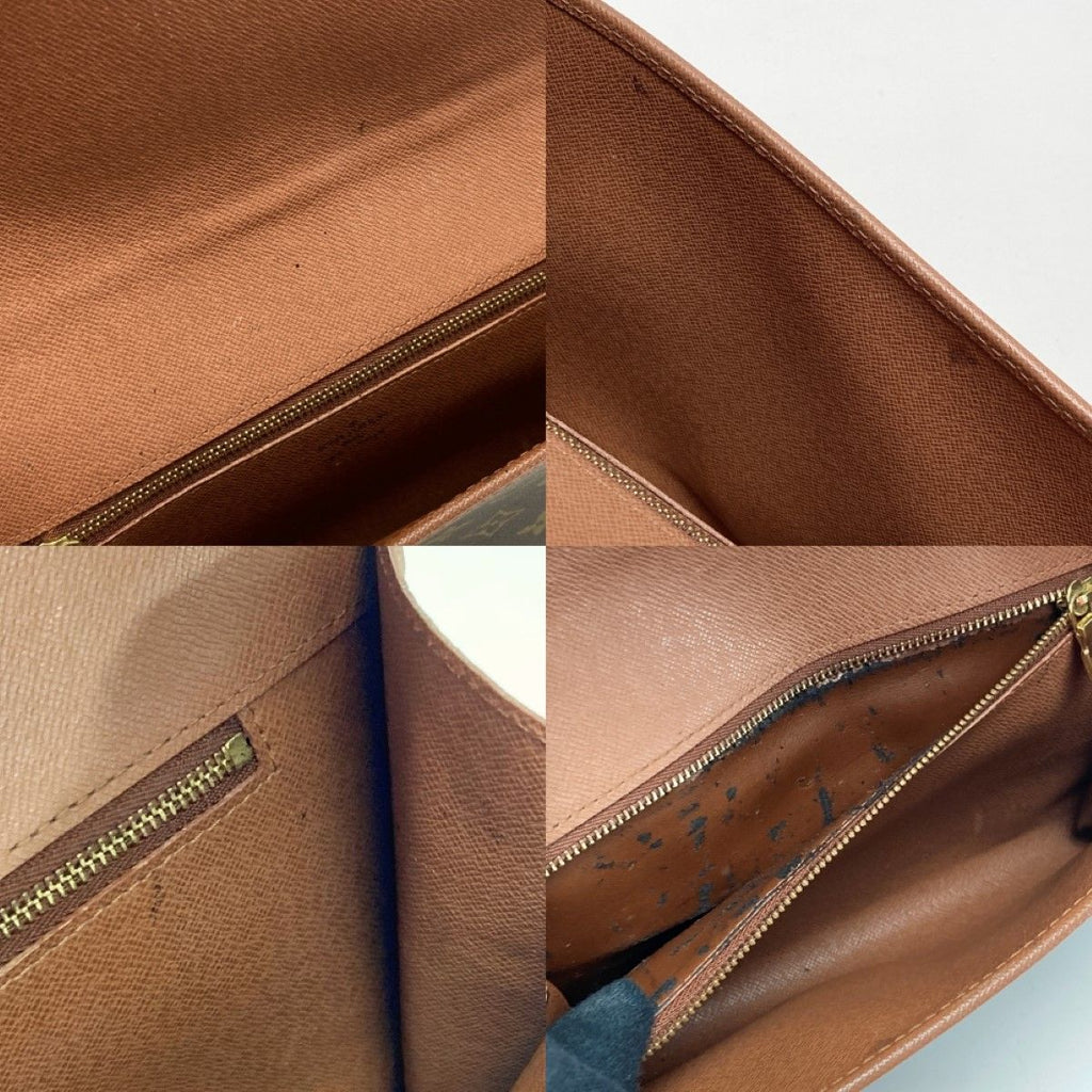 Louis Vuitton Monogram Bordeaux 2-Way Shoulder Bag Clutch — view 5