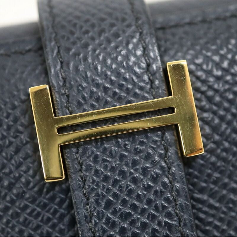 Hermes Bearn Combination Blue Navy Gold Epsom — view 3