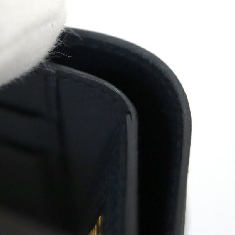 Hermes Bearn Combination Blue Navy Gold Epsom — view 9