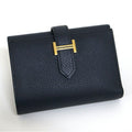Hermes Bearn Combination Blue Navy Gold Epsom