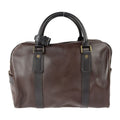 Louis Vuitton Carryall Boston Bag Leather Cafe Dark Brown Utah Travel