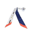 Gucci Ribbon Scarf Neck Bow Multicolor Silk Horsebit GG Pattern New