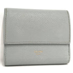 Celine Small Trifold Wallet Leather Gray